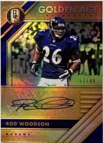 Rod Woodson #19 Football Cards 2020 Panini Gold Standard Golden Age Autographs