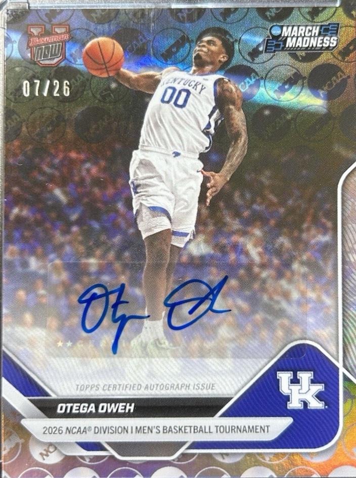 Otega Oweh #45-A 2026 Bowman U Now March Madness Basketball