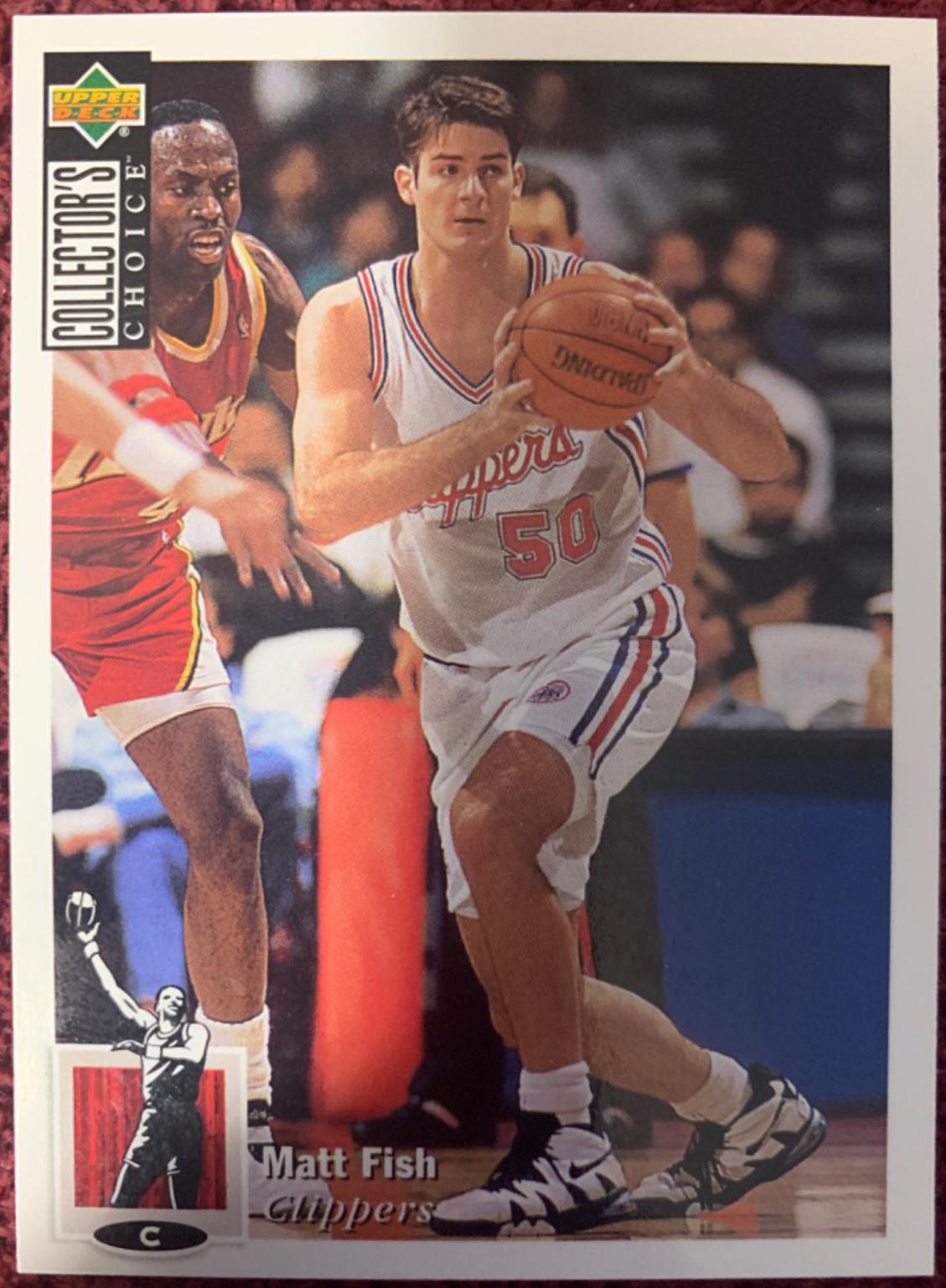 Matt Fish #350 Basketball Cards 1994 Collector's Choice