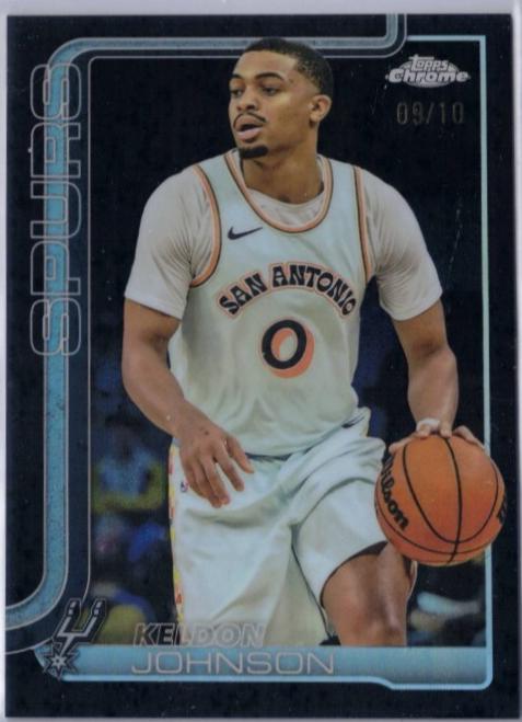 Keldon Johnson [Black Refractor] #220