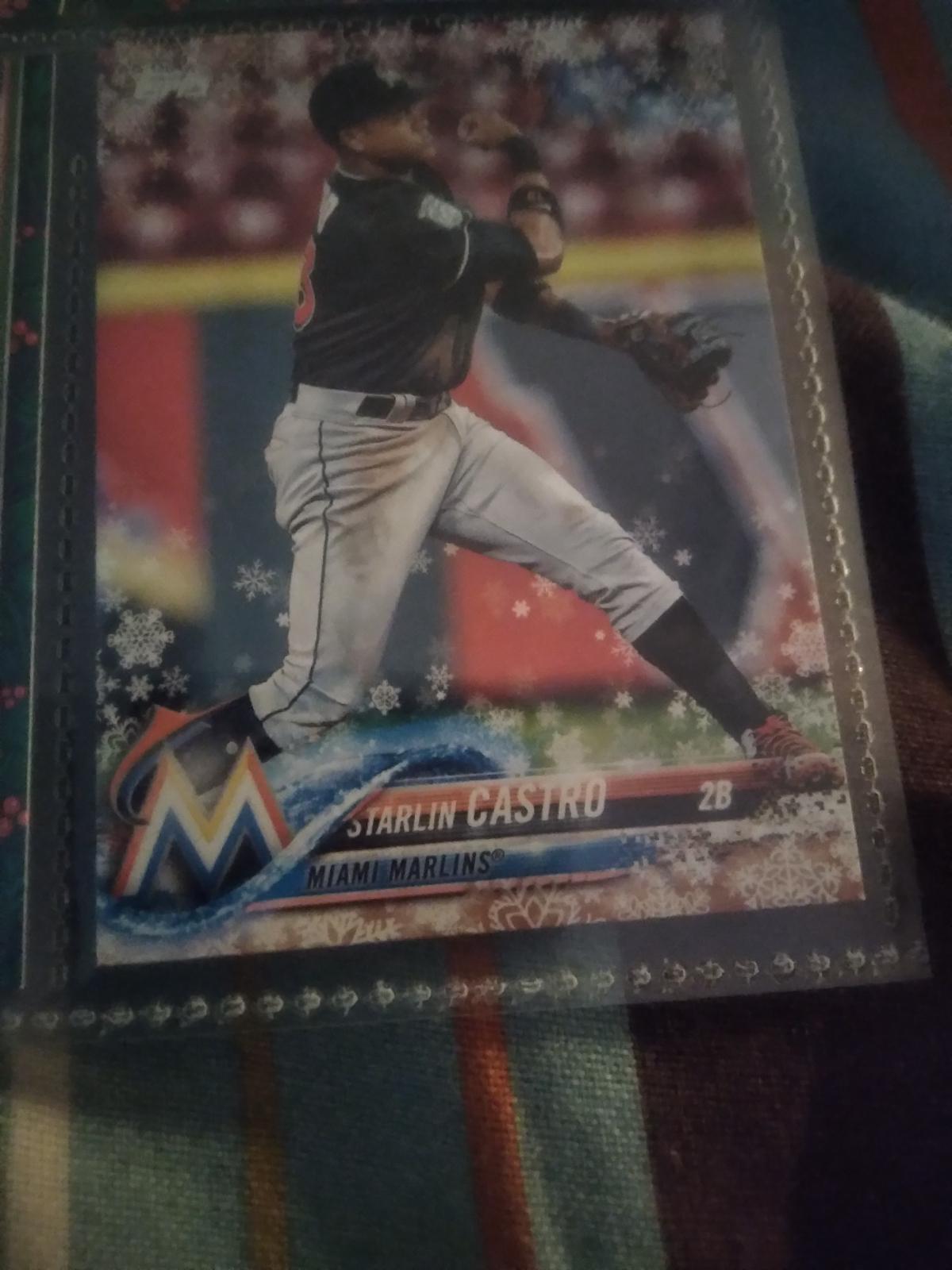 Starlin Castro #2 Baseball Cards 2018 Topps Holiday Mega Box
