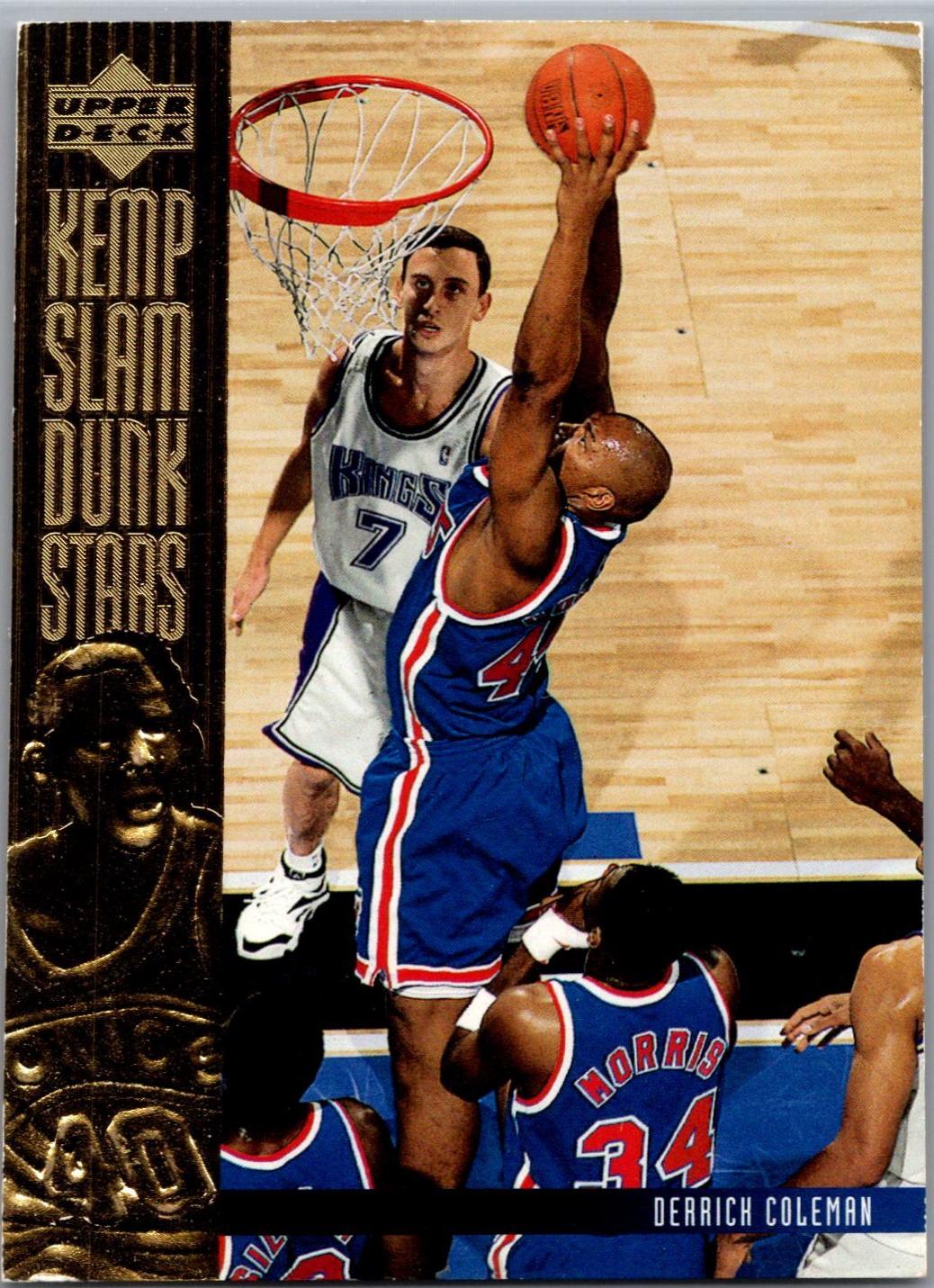 Derrick Coleman #S3 Basketball Cards 1994 Upper Deck Kemp Slam Dunk Stars