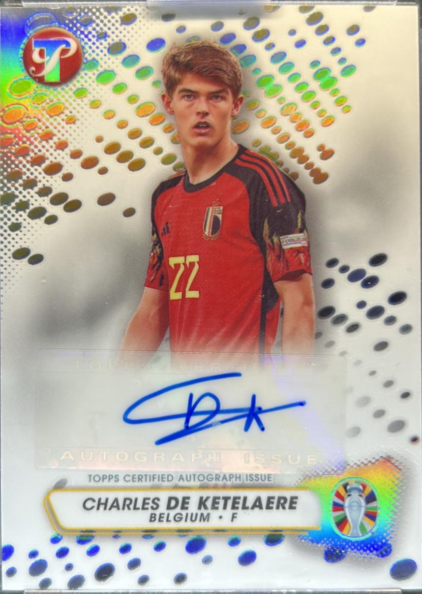 Charles De Ketelaere #PA-CD Soccer Cards 2023 Topps Pristine Road to Euro 2024 Autograph