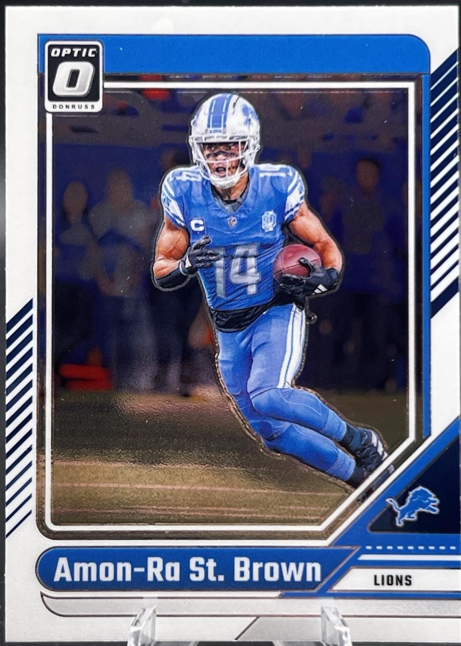 Amon-Ra St. Brown #66 Football Cards 2024 Panini Donruss Optic