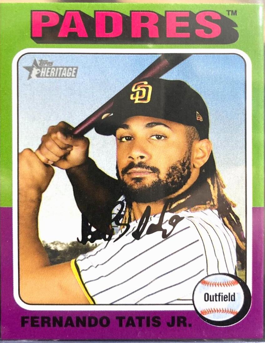 Fernando Tatis Jr. #505 Baseball Cards 2024 Topps Heritage Mini