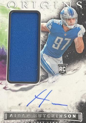 Aidan Hutchinson #RAU-AHU Football Cards 2022 Panini Origins Rookie Autographs