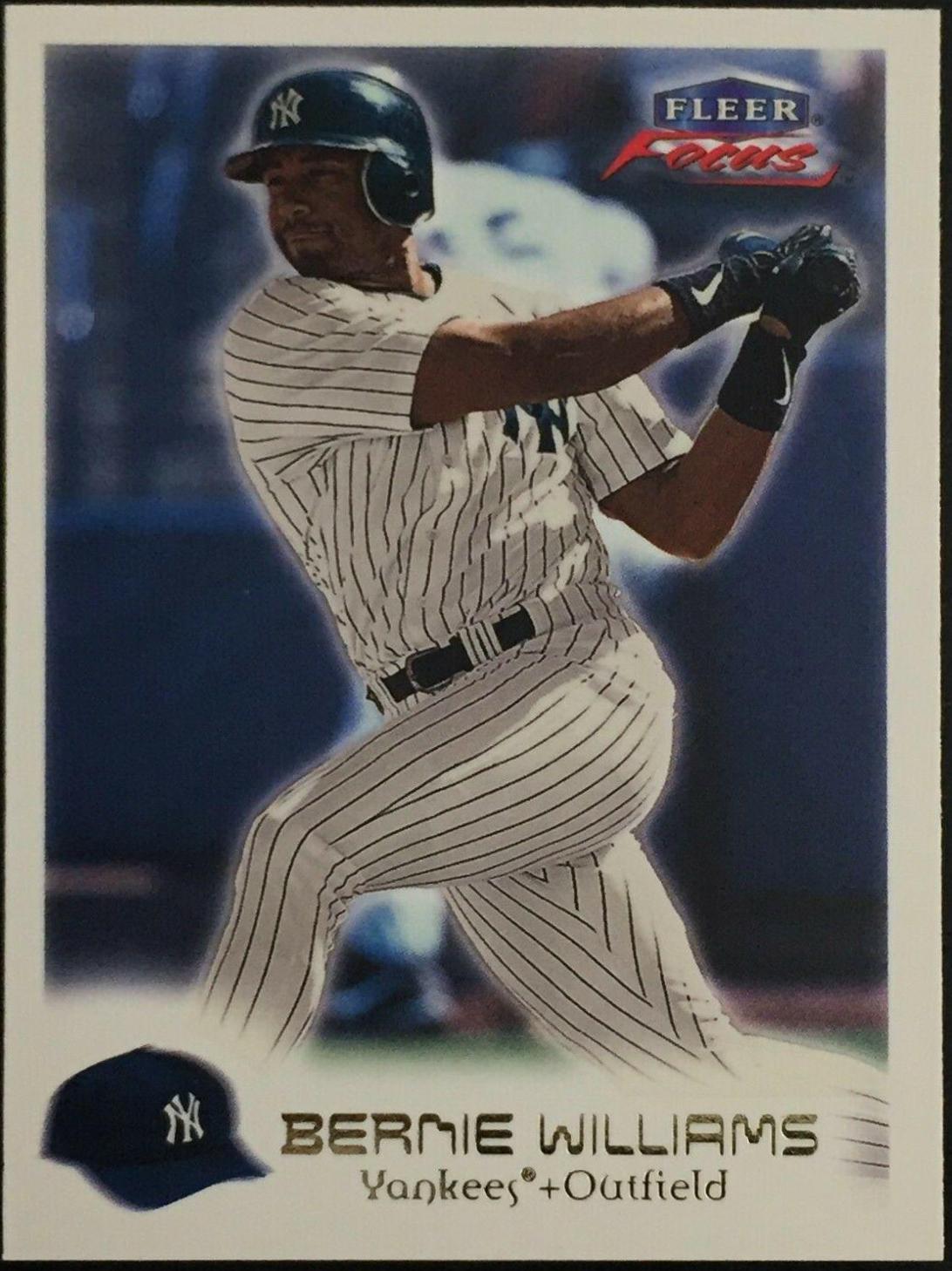 Bernie Williams #36 Baseball Cards 2000 Fleer Focus