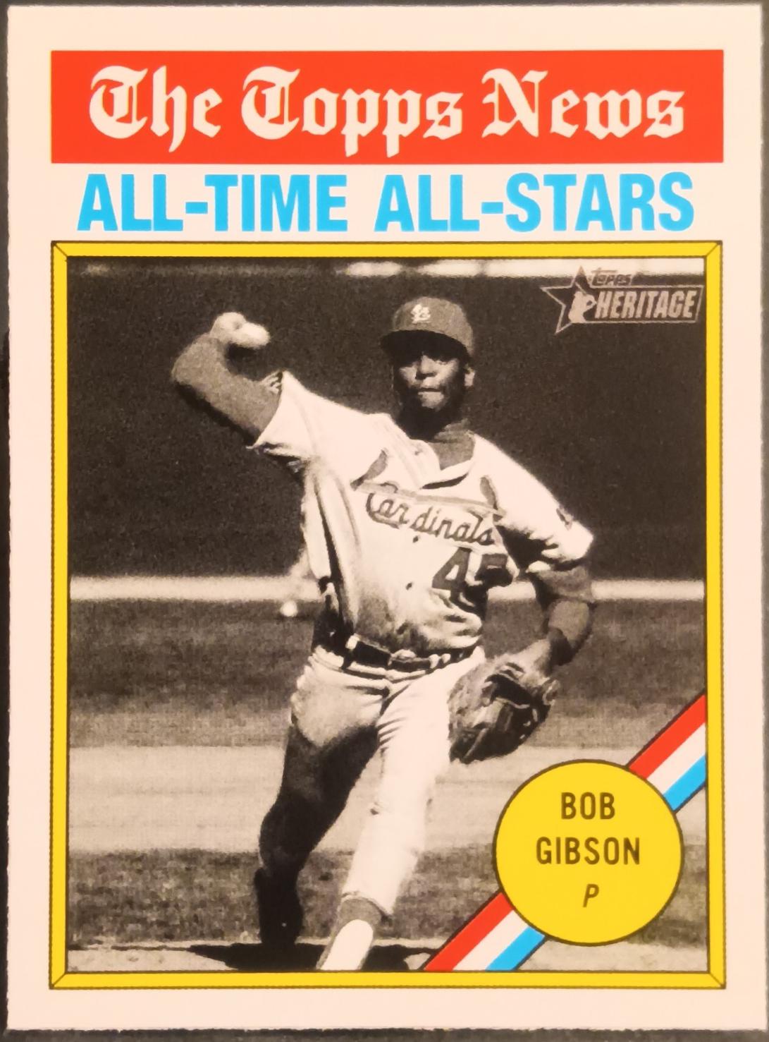 Bob Gibson #342 Baseball Cards 2025 Topps Heritage
