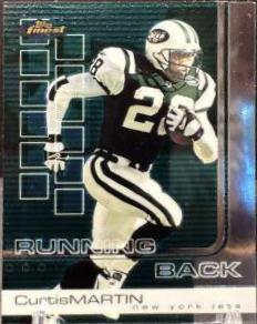 Curtis Martin #3 Football Cards 2002 Topps Finest