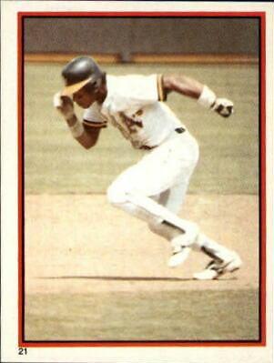 Rickey Henderson #21 Baseball Cards 1983 Topps Stickers