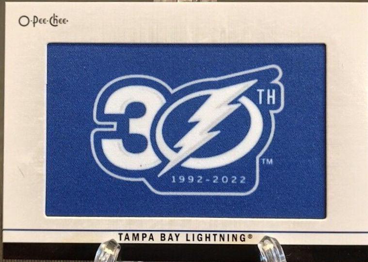 Tampa Bay Lightning #388 Hockey Cards 2023 O-Pee-Chee Team Logo Patch