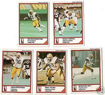 Rufus Crawford #42 Football Cards 1984 Jogo CFL