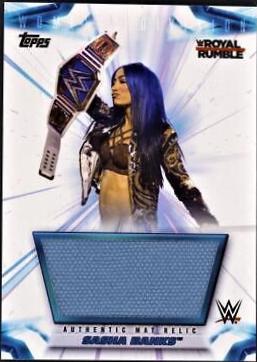 Sasha Banks #MR-S Wrestling Cards 2021 Topps WWE Women’s Division Mat Relics