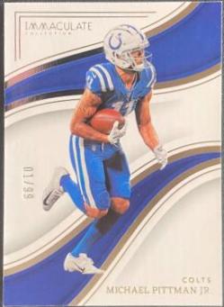 Michael Pittman Jr. #14 Football Cards 2023 Panini Immaculate