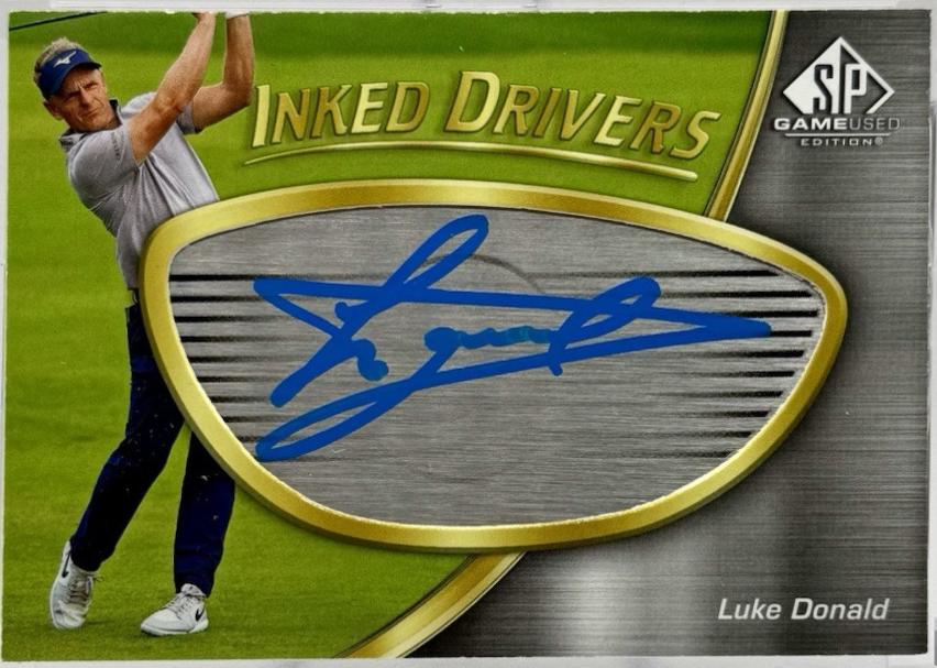 Luke Donald #ID-LD 2024 Sp Game Used Inked Drivers Golf