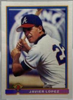 Javier Lopez #587 Baseball Cards 1991 Bowman