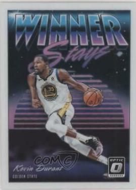 Kevin Durant #5 Basketball Cards 2018 Panini Donruss Optic Winner Stays