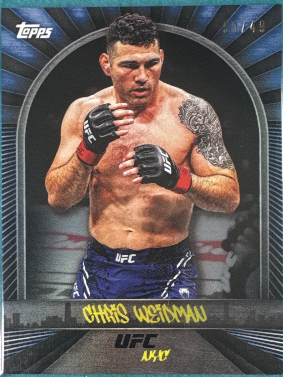 Chris Weidman [Blue] #11 Prices | 2024 Topps UFC NYC | UFC Cards