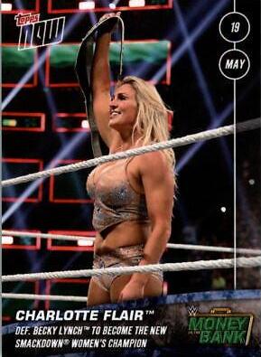 Charlotte Flair #23 Wrestling Cards 2019 Topps Now WWE