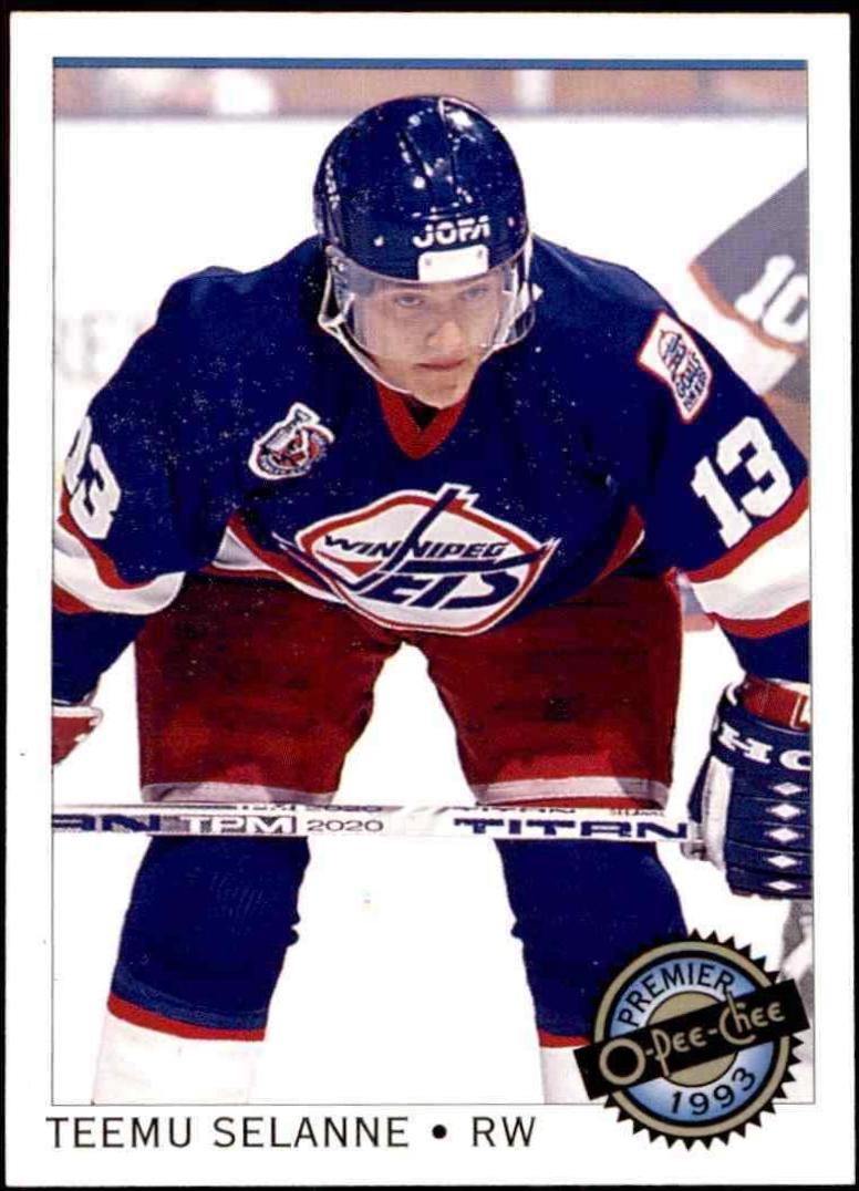 Teemu Selanne #68 Hockey Cards 1993 O-Pee-Chee Premier