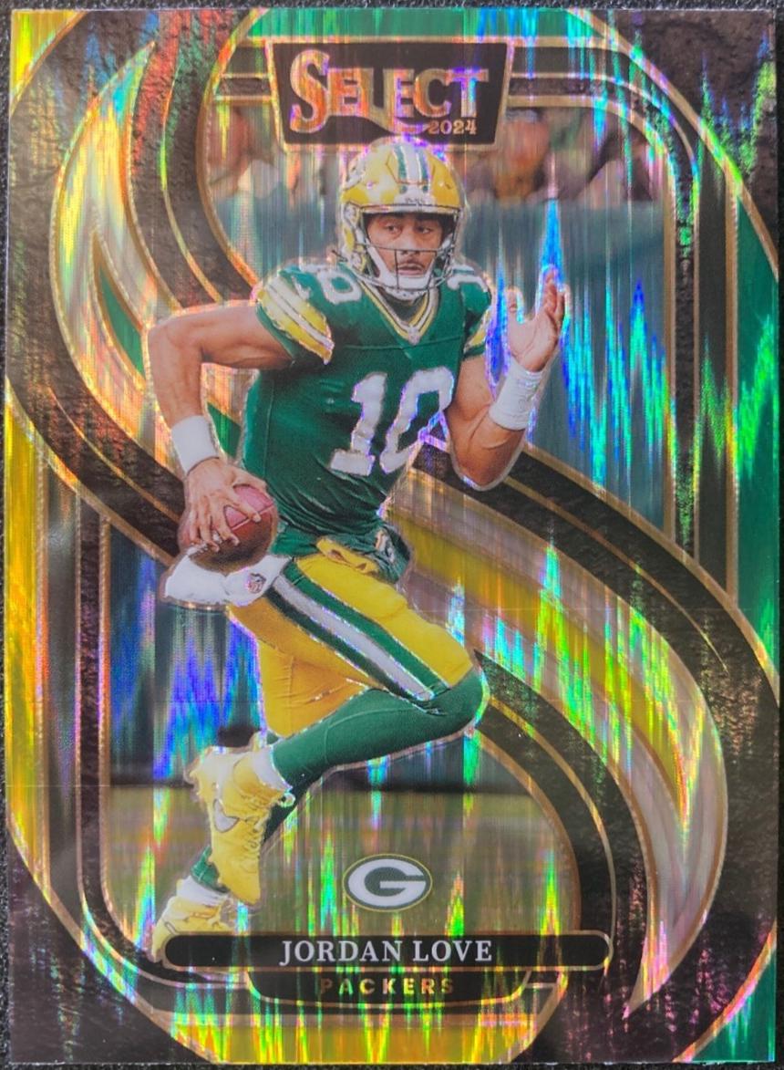Love Picker 24金 Jordan Love [Green Yellow Prizm Shock] #172 Prices | 2024 Panini