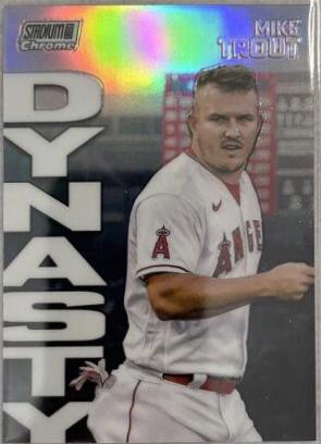 Mike Trout #2A Baseball Cards 2022 Stadium Club Chrome Dynasty and Destiny