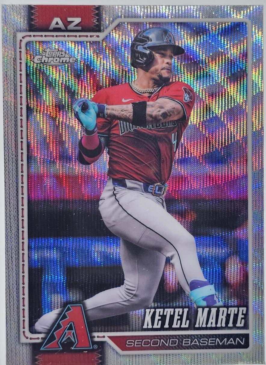 Ketel Marte [Wave Refractor] (2026 Topps Chrome)