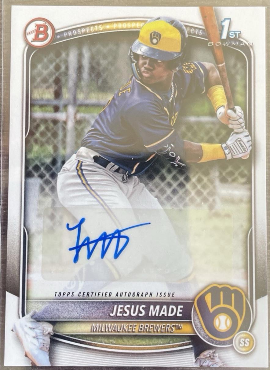 Jesus Made #BPA-JM Baseball Cards 2025 Bowman Paper Prospects Autograph