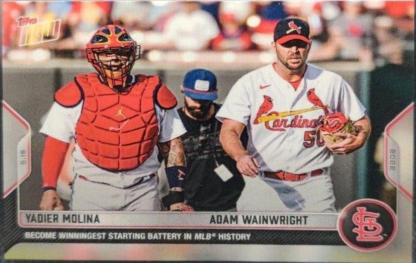 Yadier Molina, Adam Wainwright #187 Baseball Cards 2022 Topps Now