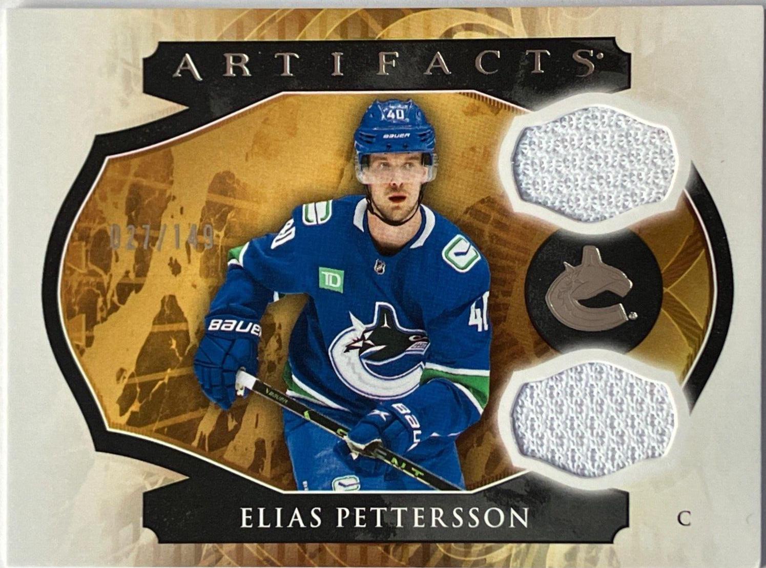 Elias Pettersson #109 2023 Upper Deck Artifacts Horizontal Material Hockey