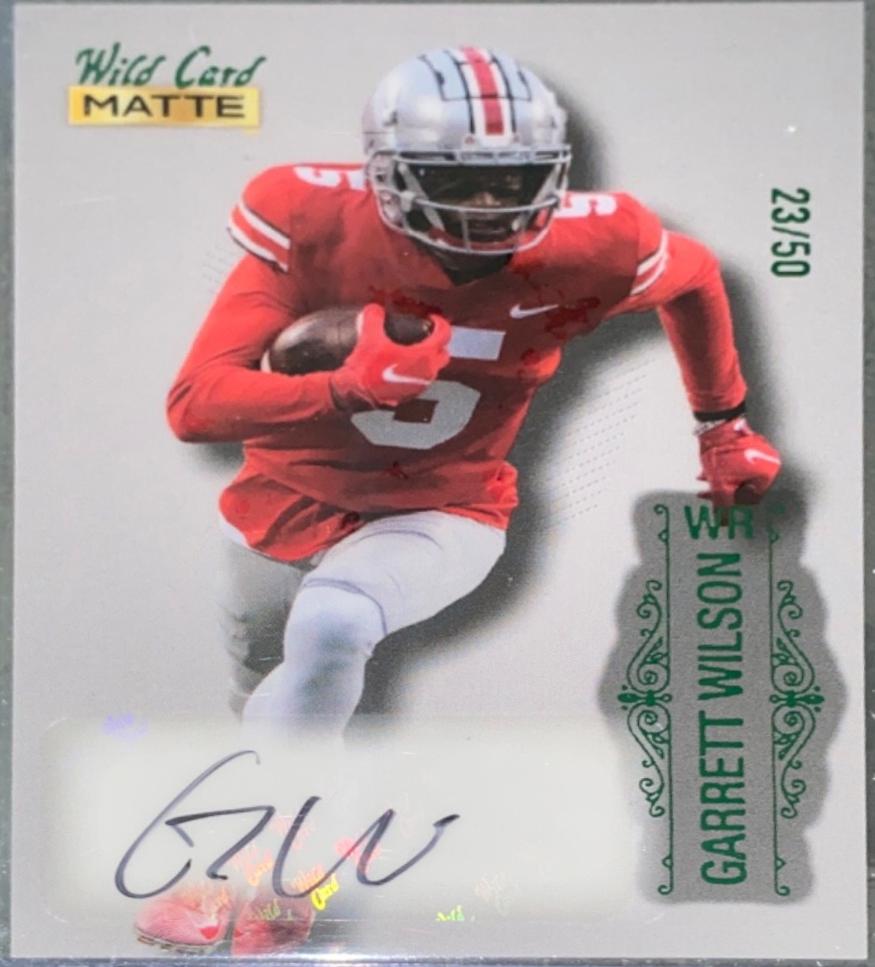 Garrett Wilson #MB-A 2022 Wild Card Matte Autographs Football