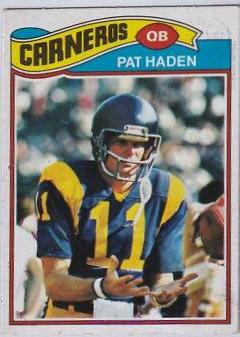 Pat Haden #18 Football Cards 1977 Topps Mexican