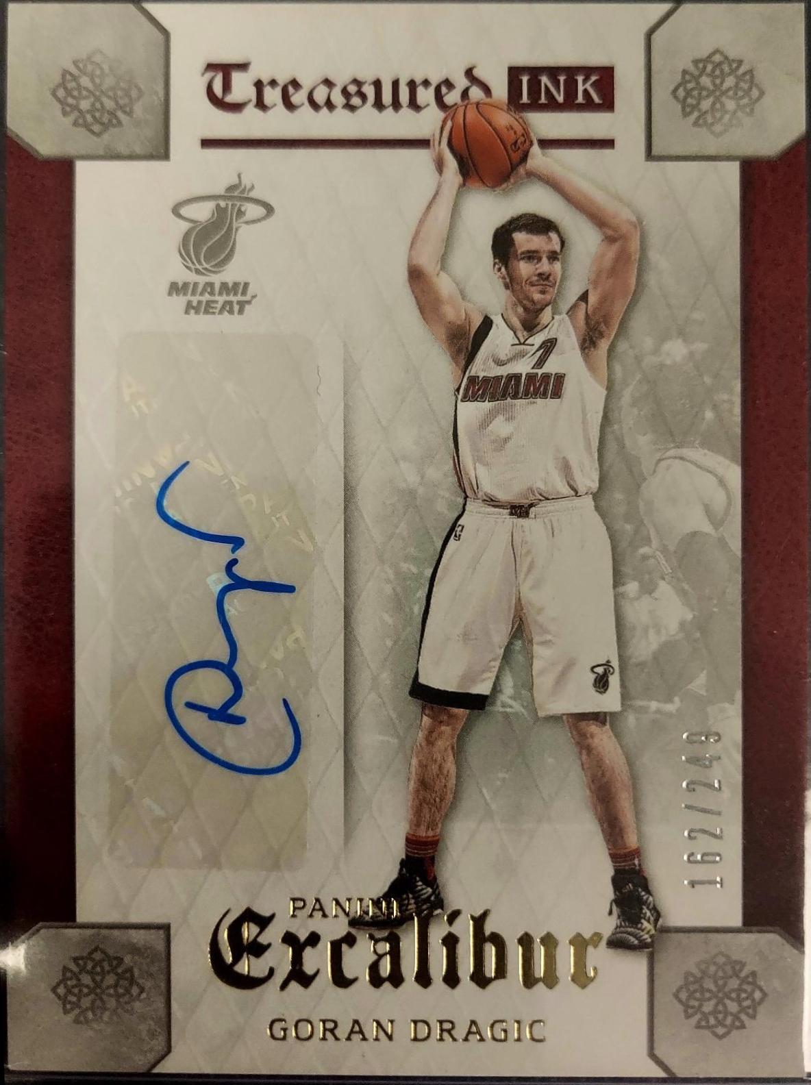 Goran Dragic #TI-GDR Basketball Cards 2015 Panini Excalibur Treasured Ink