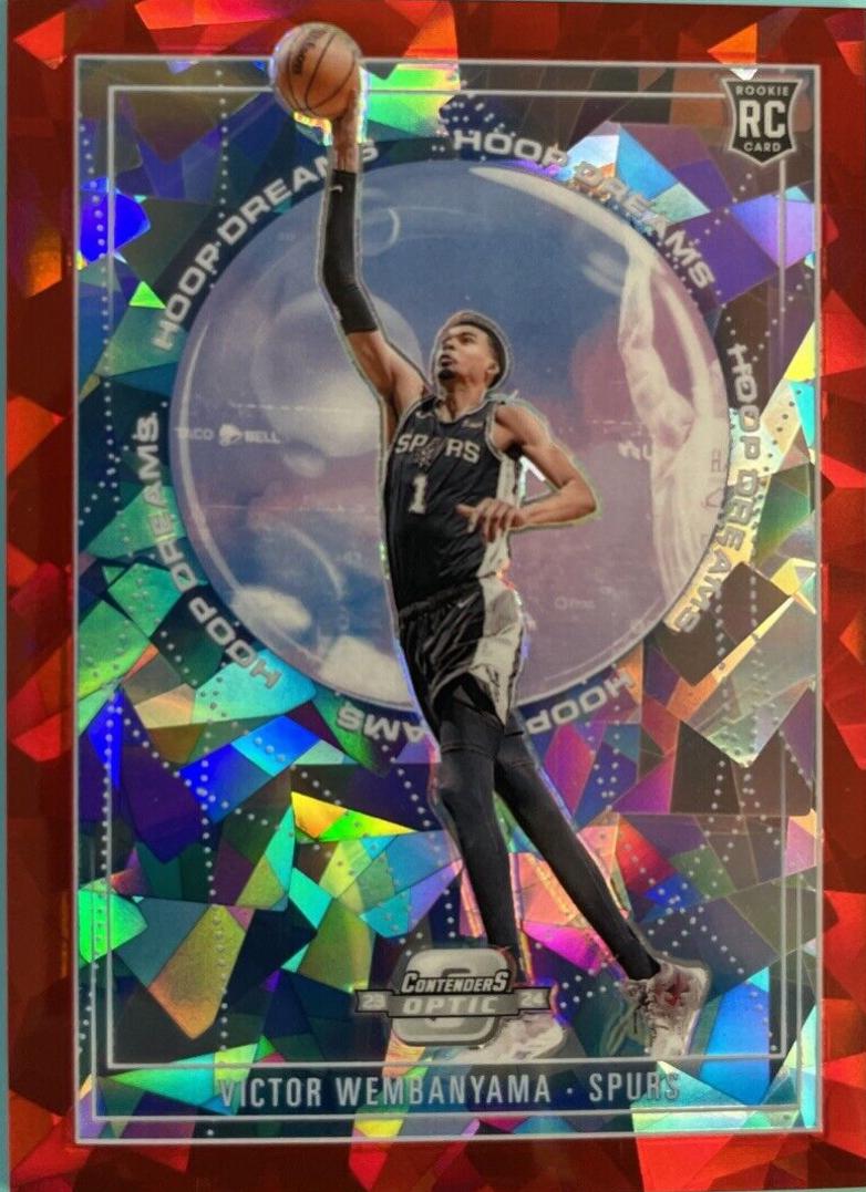 Victor Wembanyama [Red Cracked Ice] #19 Prices | 2023 Panini