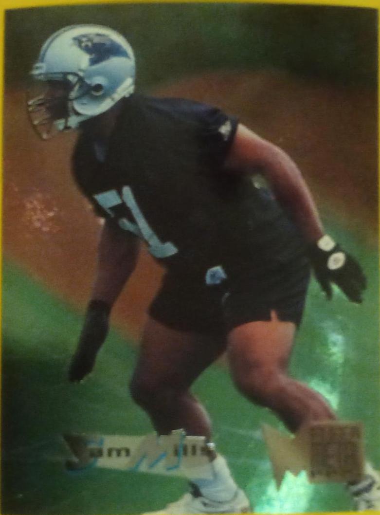 Sam Mills #24 Football Cards 1995 Fleer Metal
