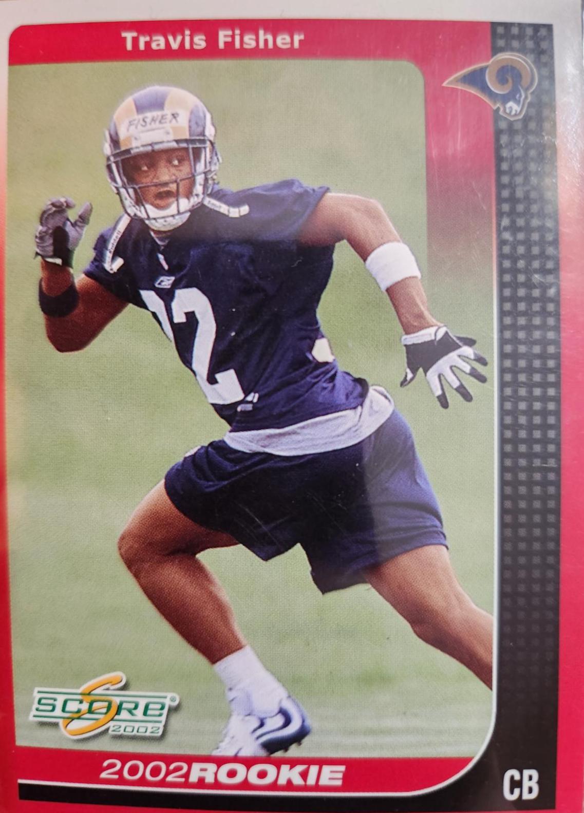 Travis Fisher #320 Football Cards 2002 Panini Score
