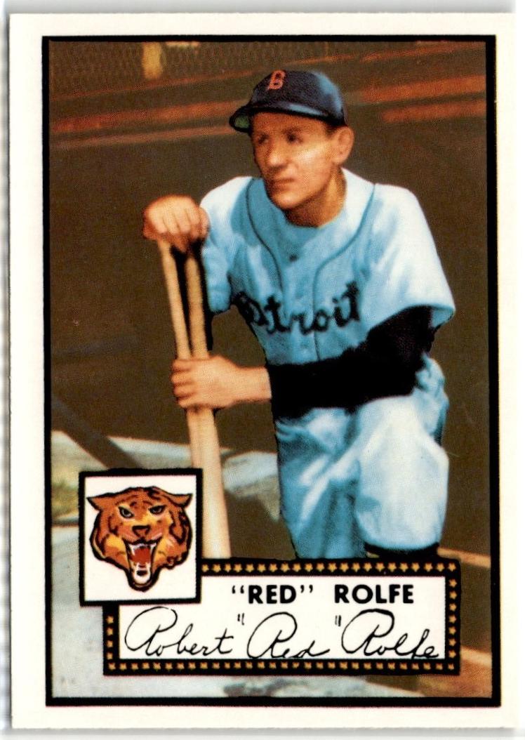 Red Rolfe #296 1983 Topps 1952 Reprint Baseball