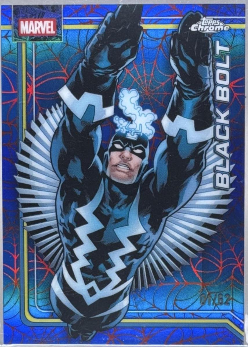 Black Bolt Spider-Web Red/Blue Refractor