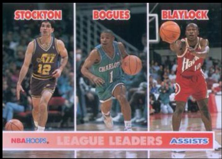 John Stockton, Muggsy Bogues, Mookie Blaylock #253 Basketball Cards 1994 Hoops