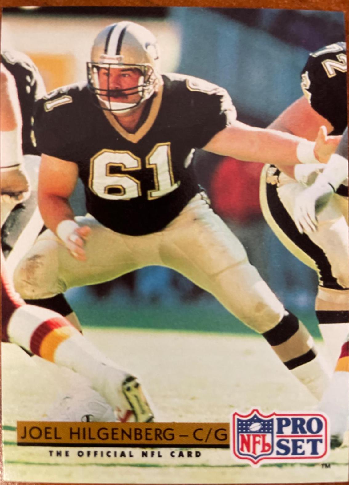 Joel Hilgenberg #255 1992 Pro Set Football