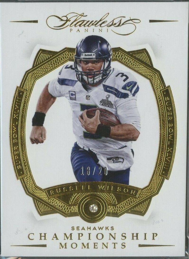 Russell Wilson #140 Football Cards 2016 Panini Flawless