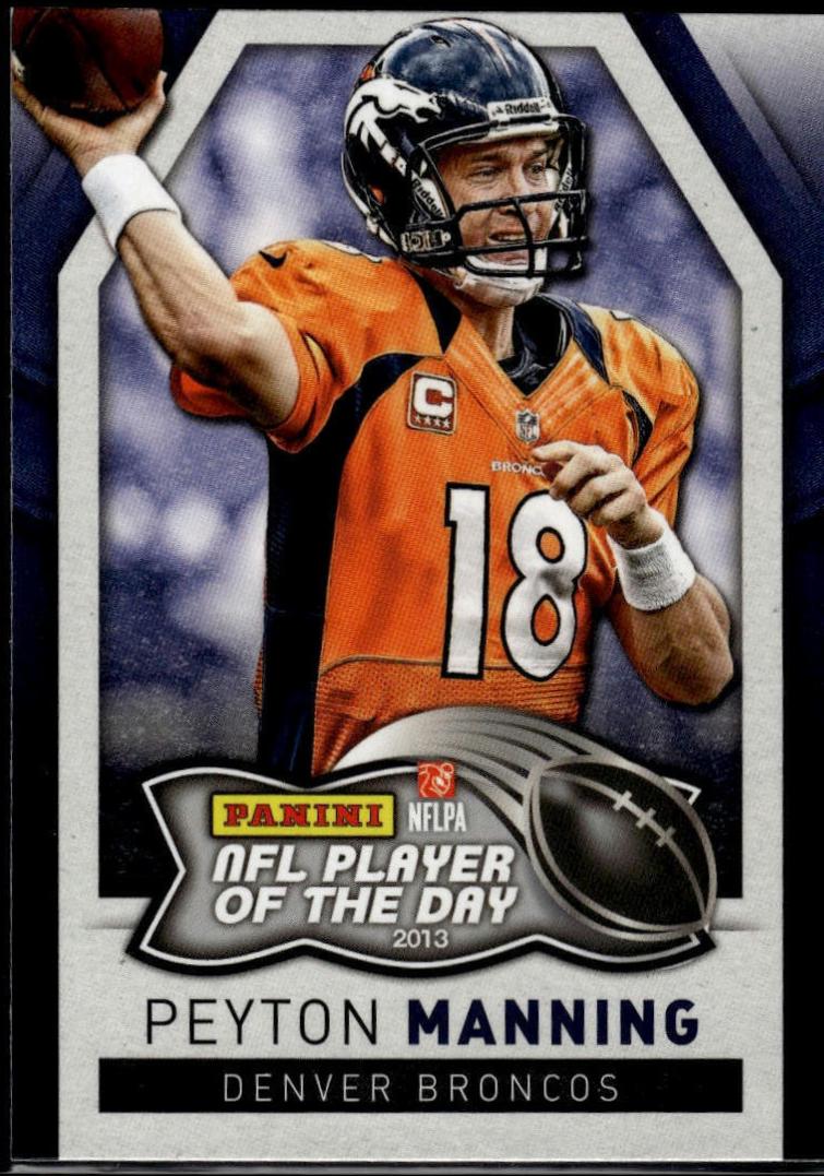 Peyton Manning #2 Football Cards 2013 Panini NFL Player of the Day