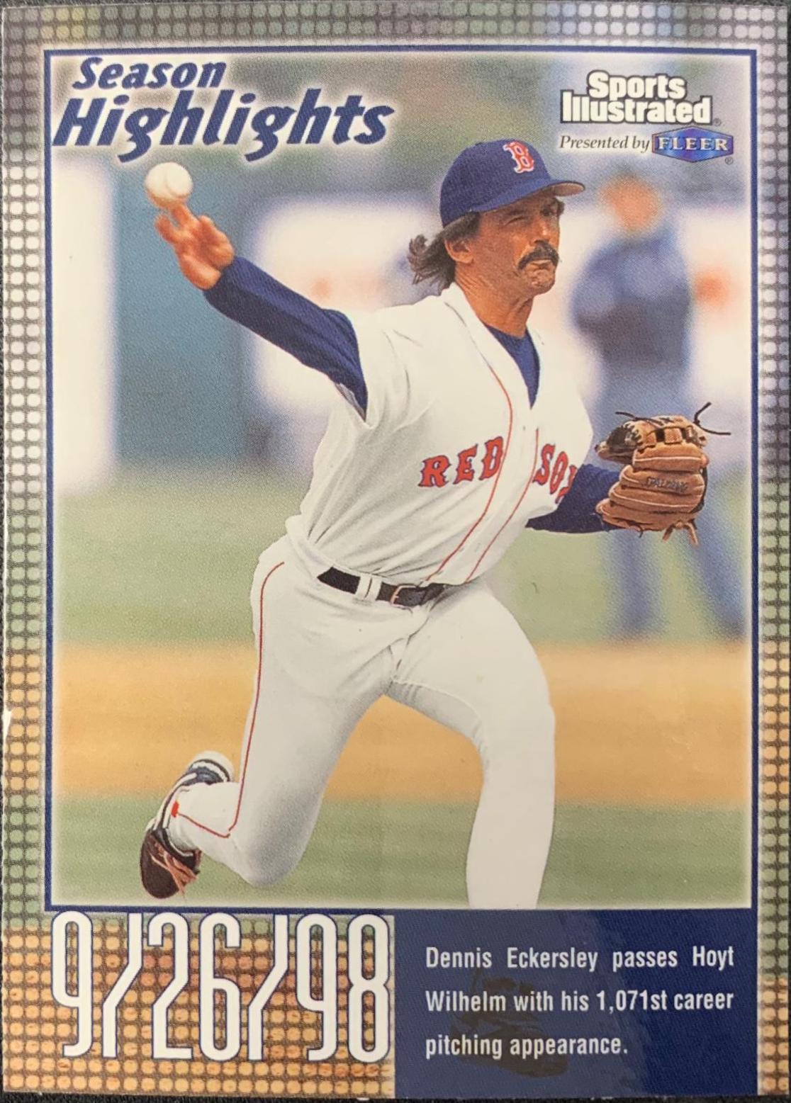 Dennis Eckersley #32 Baseball Cards 1998 Sports Illustrated