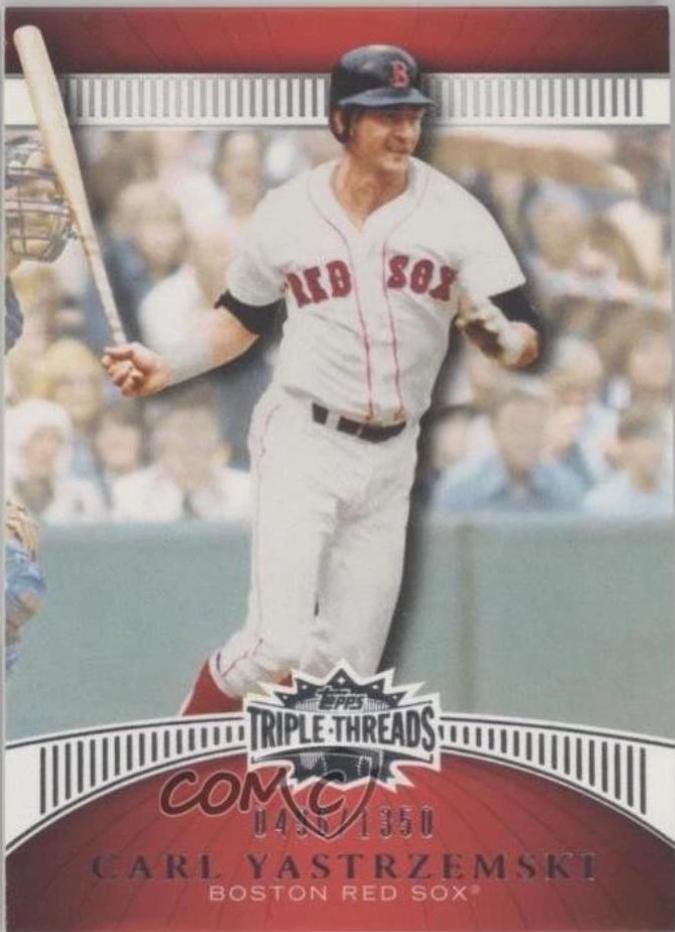 Carl Yastrzemski #16 Baseball Cards 2010 Topps Triple Threads
