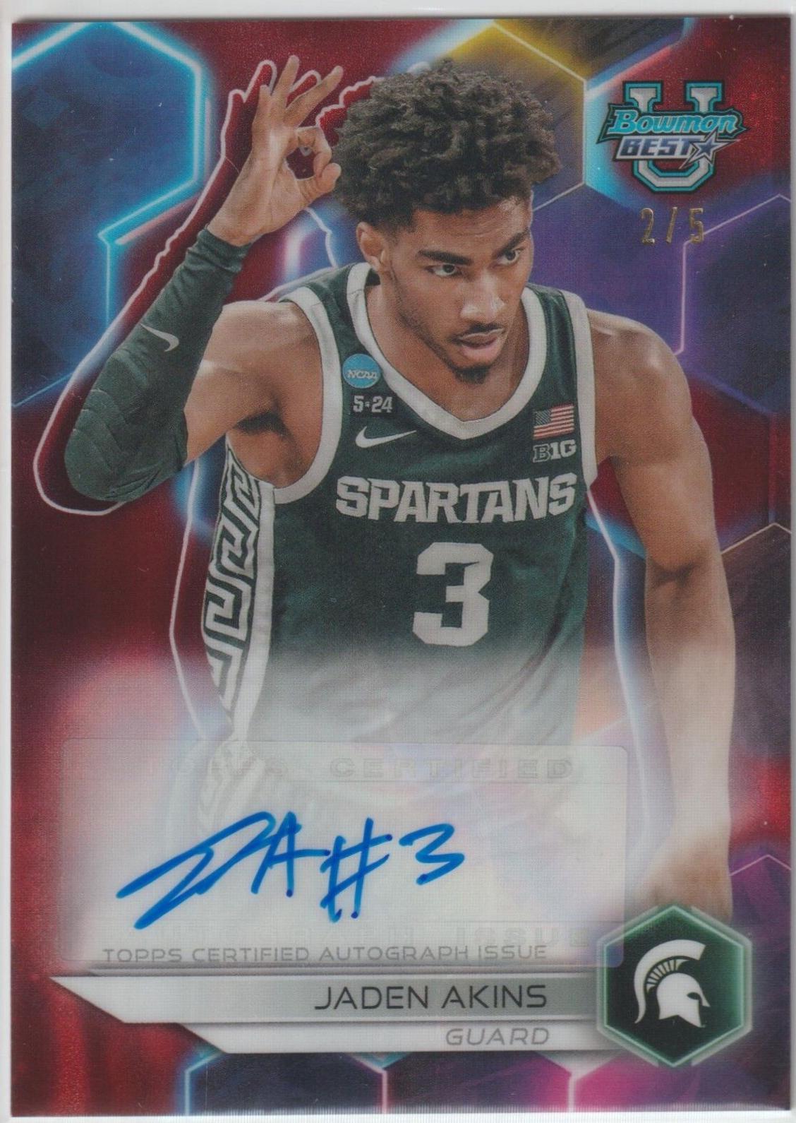 Jaden Akins [Red Lava Refractor] #B23-JA