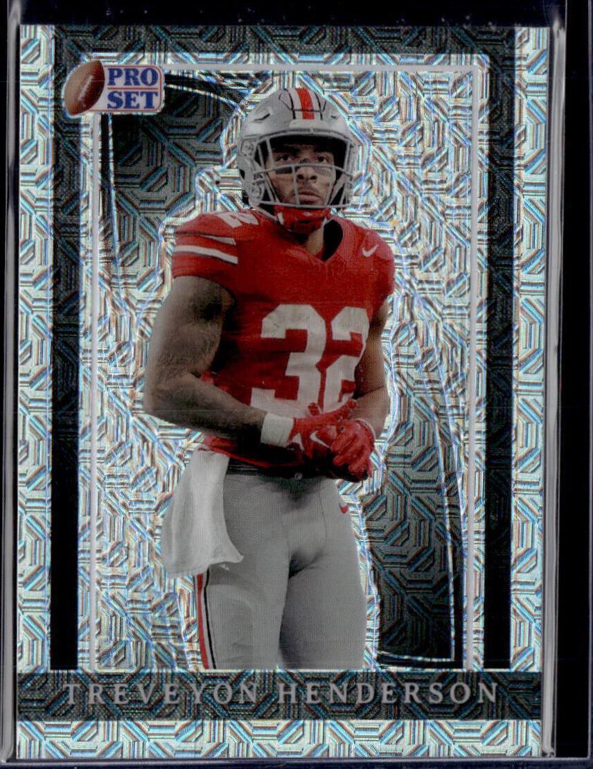TreVeyon Henderson #137 2024 Pro Set Metal Football