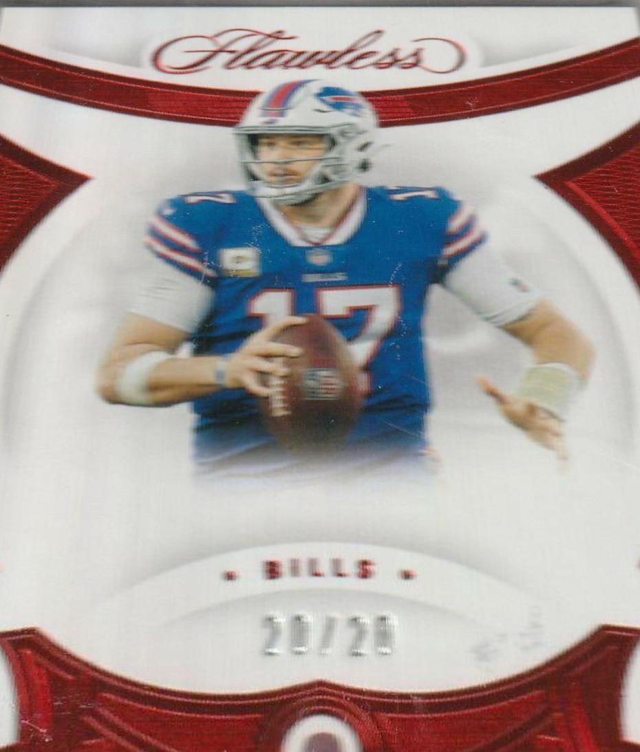 Josh Allen #7 Football Cards 2020 Panini Flawless