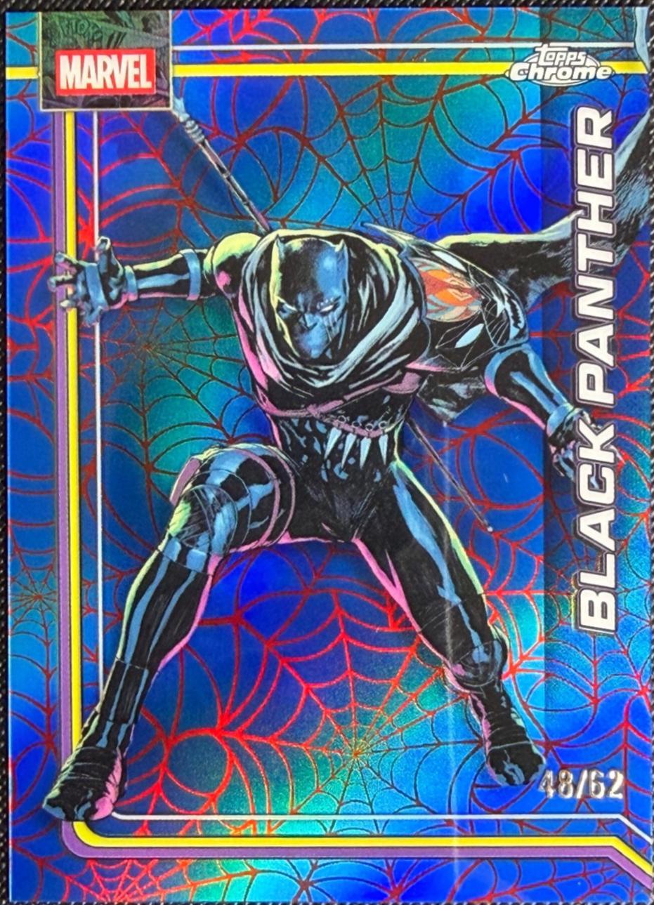 Black Panther Spider-Web Red/Blue Refractor