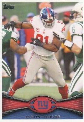 Justin Tuck #373 2012 Topps Football