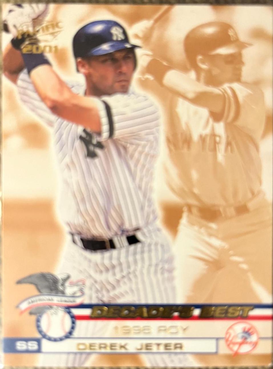 Derek Jetter #10 Baseball Cards 2001 Pacific